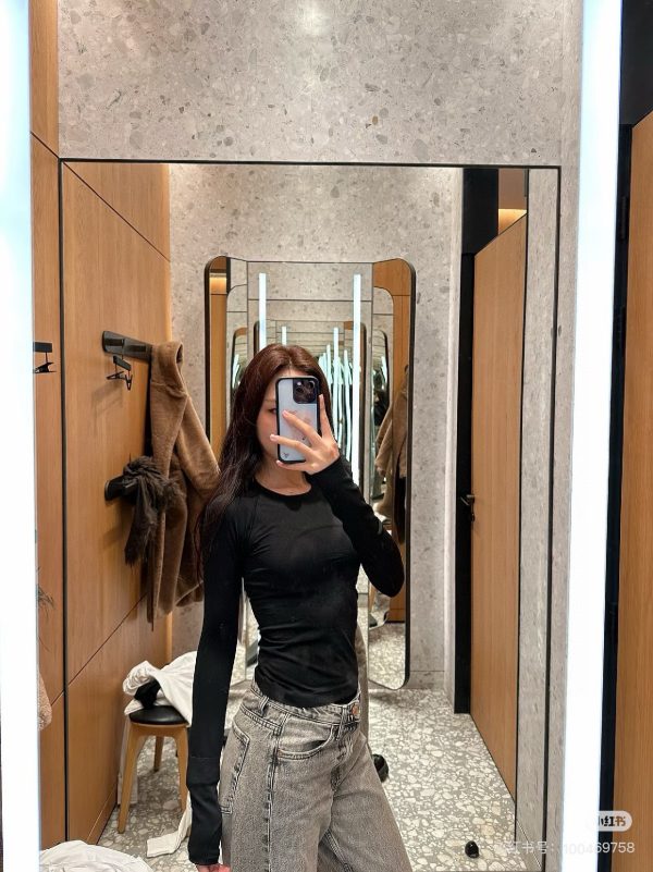 High Quality Lululemon Long Sleeves Black Jacquard Luxury