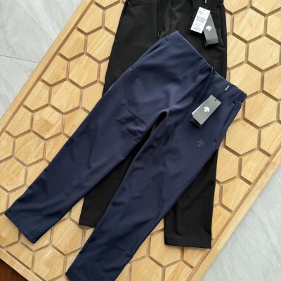 Premium Quality Descente Pants Black Fleece Urban Style