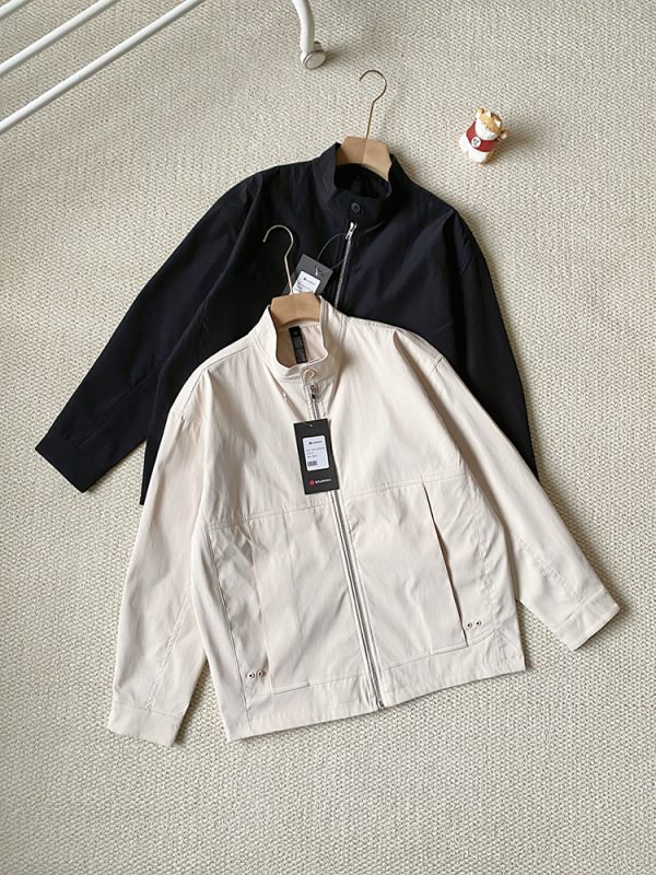 High Quality Lululemon Coat Black Classic Style