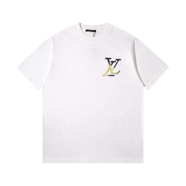 Premium Louis Vuitton Short Sleeves Black Silk Luxury
