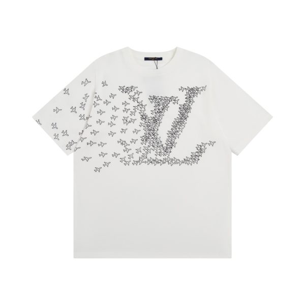 High Quality Louis Vuitton Short Sleeves Cotton Print Collection