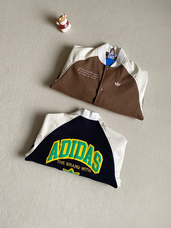 Best Selling Adidas Coats Black Wool Embroidered Collection