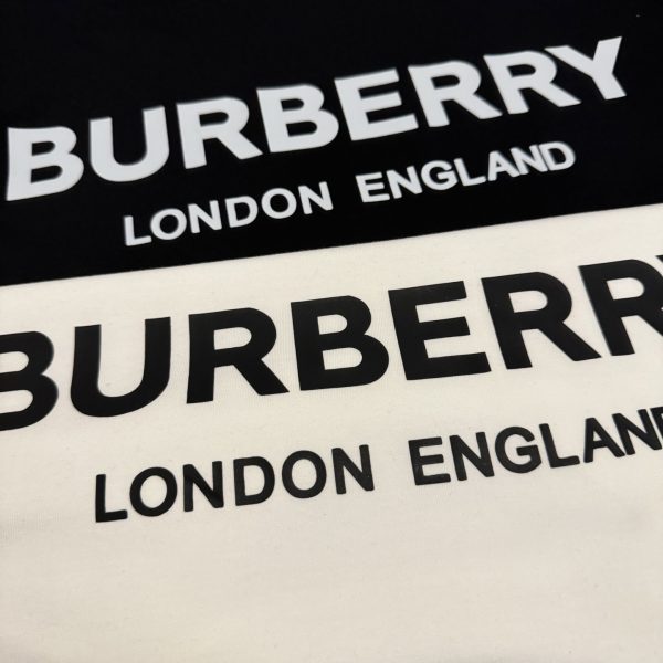 High Quality Burberry Short Sleeves Black Cotton Classic Luxury
