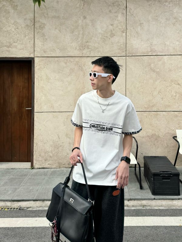 High Quality Dior Short Sleeves White Monogram Collection