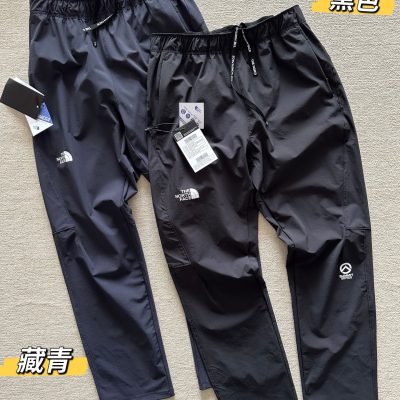 Luxury The North Face Trousers Black Solid Style