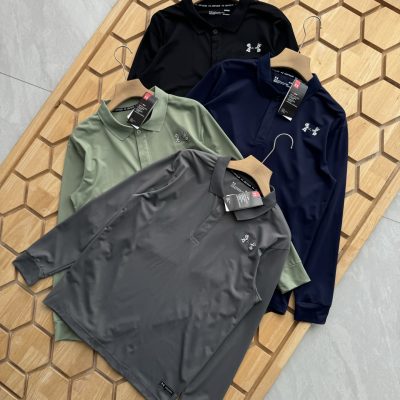 Premium Quality Under Armour Long Sleeves Black Breathable Luxury