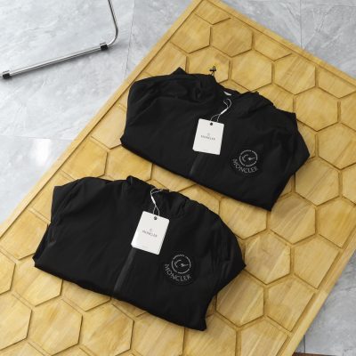 Premium Moncler Coats Black Logo Style
