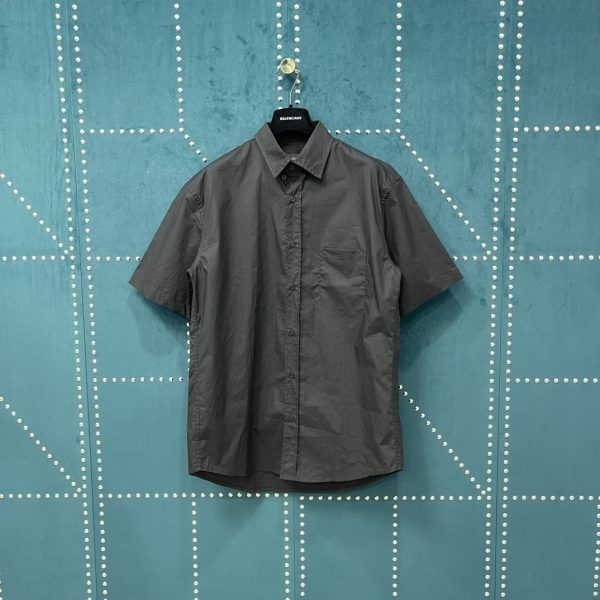 Best Selling Balenciaga Short Sleeves Black Cotton Print Style