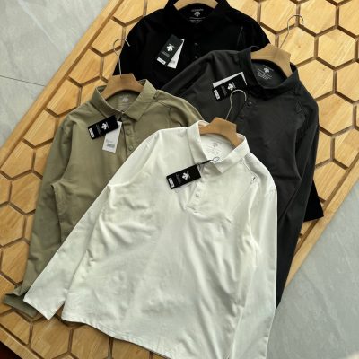 Best Selling Descente Long Sleeves Black Solid Luxury