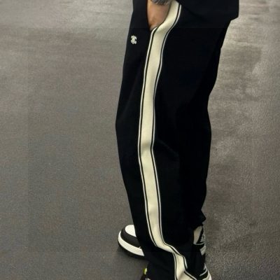 Best Selling Celine Sweatpants Black Embroidered Luxury