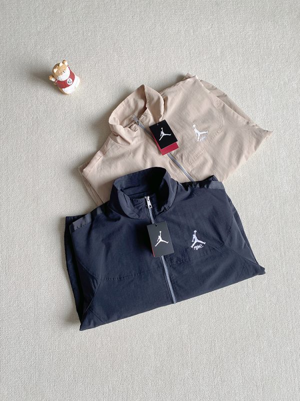 Luxury Jordan Coats Black Nylon Casual Style