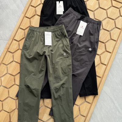 Premium Lululemon Trousers Black Nylon Casual Luxury