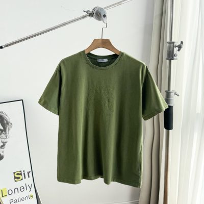 Best Selling Loewe T-Shirt Gray Cotton Logo Style