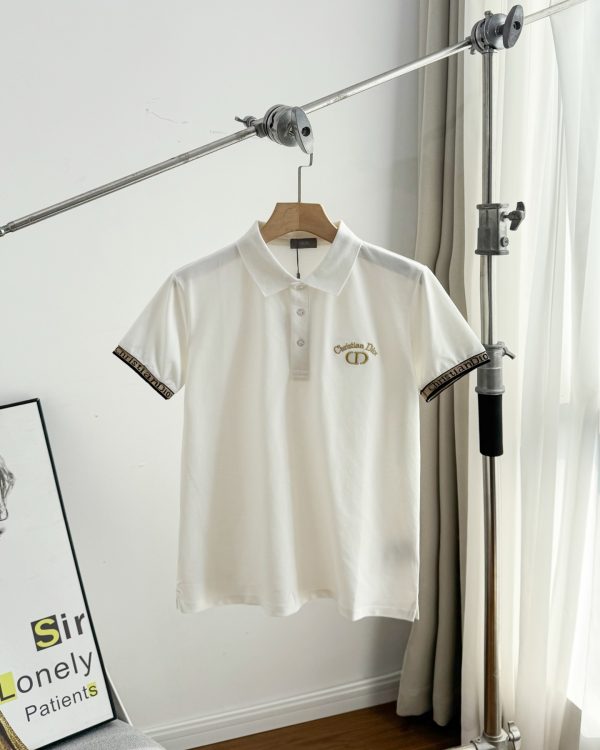 High Quality Dior T-Shirts Cotton Embroidered Style