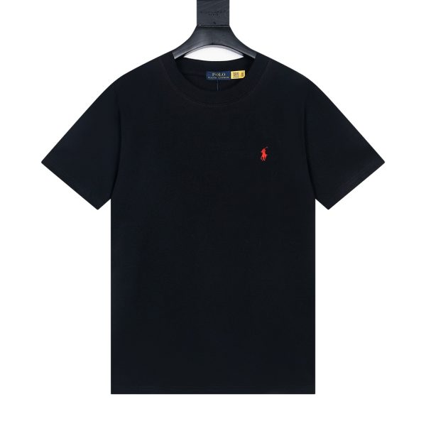 High Quality Ralph Lauren Short Sleeve Black Cotton Classic Luxury