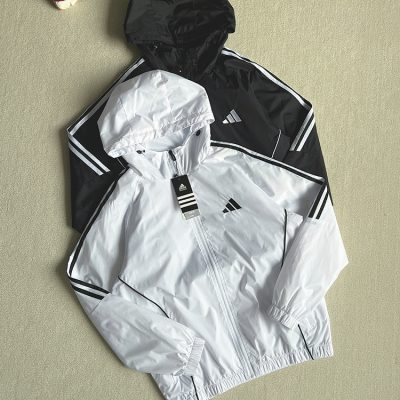 Luxury Adidas Coat Black Polyester Casual Luxury