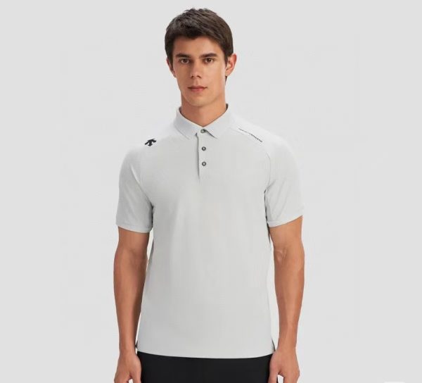 Premium Descente Short-Sleeved Shirts Green Elegant Collection