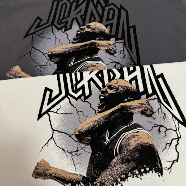 Premium Jordan Short Sleeve Gray Cotton Luxury