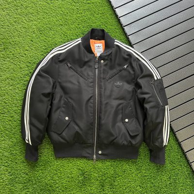 Luxury Adidas Coats Black Nylon Casual Style