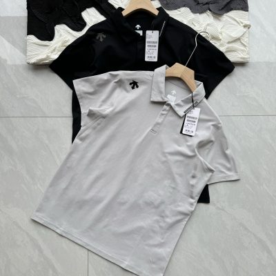 High Quality Descente Short-Sleeved Black Breathable Style
