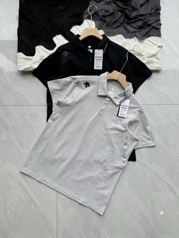 High Quality Descente Short-Sleeved Black Breathable Style