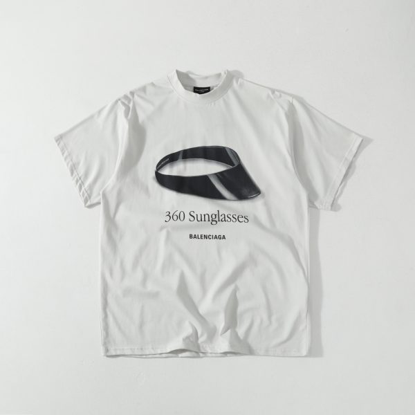 Premium Quality Balenciaga Short Sleeves Cream Cotton Collection