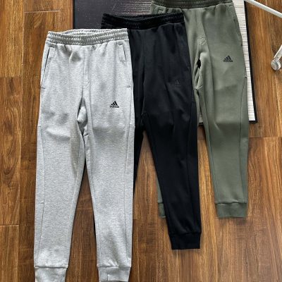 Luxury Adidas Trousers Black Knit Casual Luxury