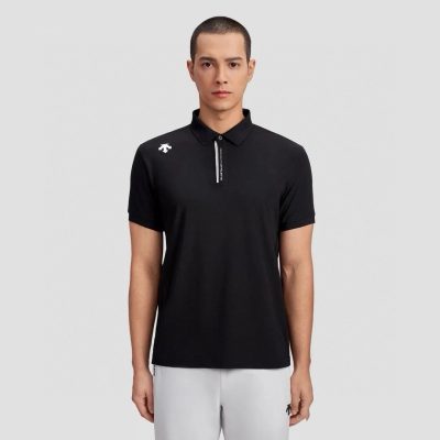 Premium Descente Short-Sleeved White Cotton Breathable Style