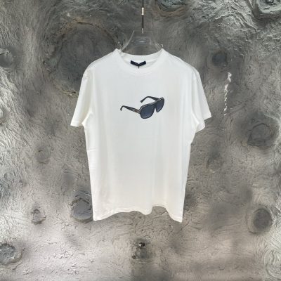 Best Selling Louis Vuitton Short Sleeves Cotton Print Luxury