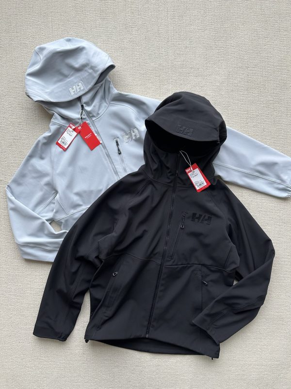 Premium Helly Hansen Coat Black Fleece Breathable Luxury