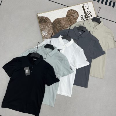 Premium Quality Mammut Short-Sleeved Black Casual Style