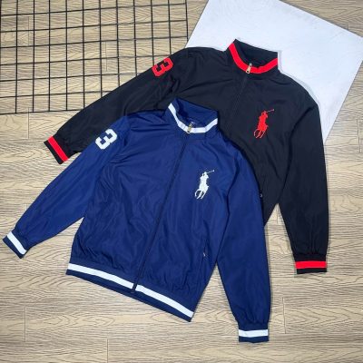 Premium Ralph Lauren Coats Red Cotton Embroidered Collection