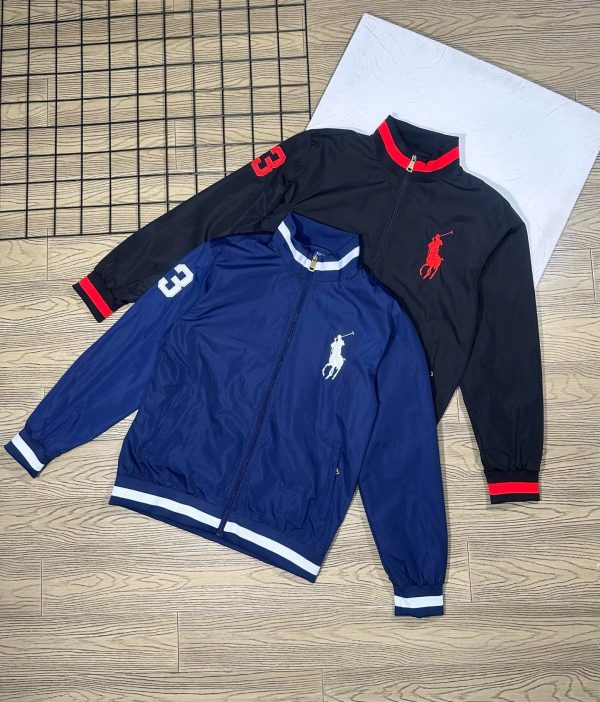 Premium Ralph Lauren Coats Red Cotton Embroidered Collection