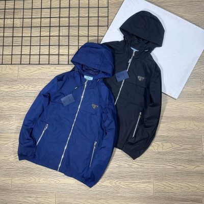 Luxury Prada Long Sleeves Black Logo Style