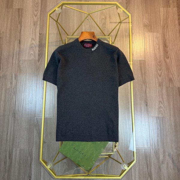 Luxury Gucci Short Sleeves Navy Cotton Style