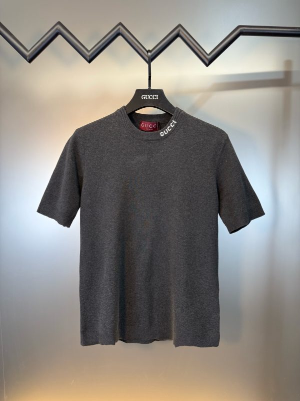Premium Quality Gucci Short Sleeves Navy Cotton Collection