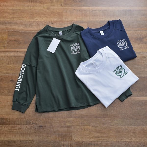 Premium Lululemon Long Sleeves Navy Sporty Style