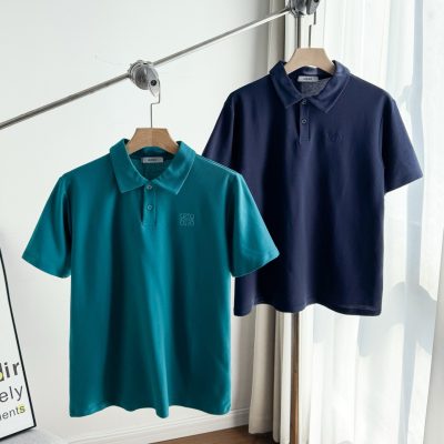 Premium Quality Loewe T-Shirts Navy Cotton Classic Luxury