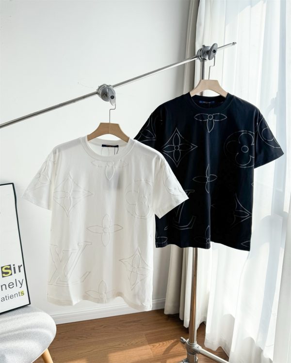 Best Selling Louis Vuitton Short-Sleeved T-Shirt Black Monogram Style