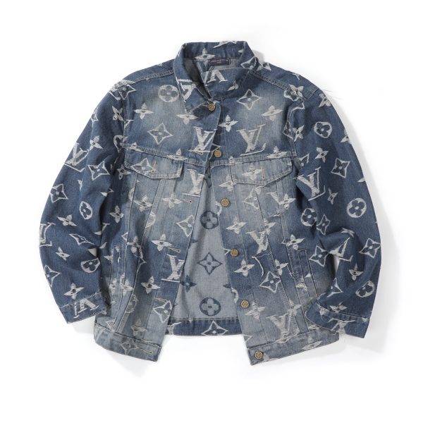 Best Selling Louis Vuitton Jeans Silver Cotton Monogram Style