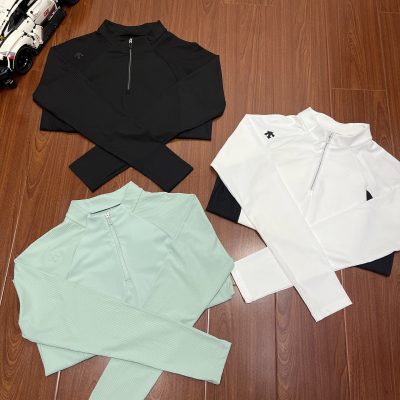 Luxury Descente Sports Tops Black Classic Luxury
