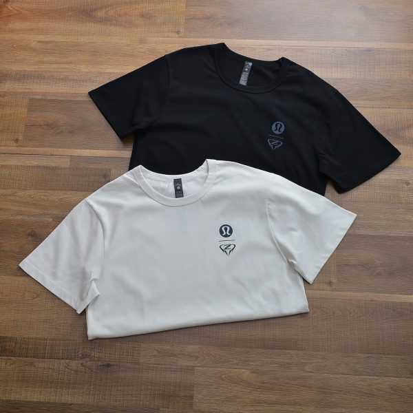 Premium Lululemon Short Sleeves Black Cotton Breathable Collection