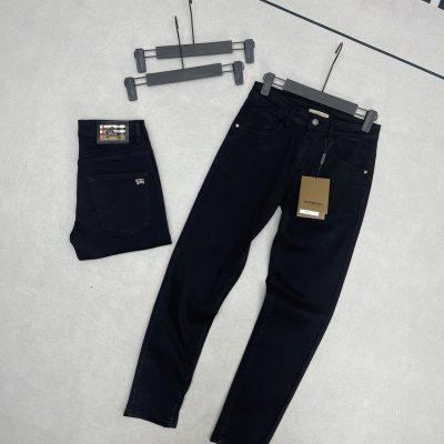 Luxury Burberry Jeans Black Cotton Washed Collection