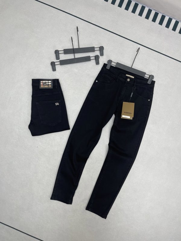 Luxury Burberry Jeans Black Cotton Washed Collection