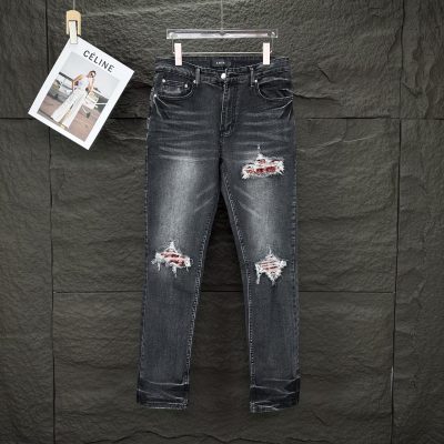 High Quality Ami Jeans Red Washed Luxury