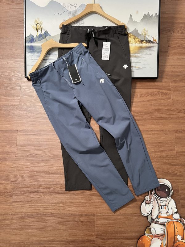 Luxury Descente Casual Pants Polyester Logo Style