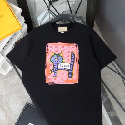Best Selling Gucci Short Sleeves Black Print Luxury