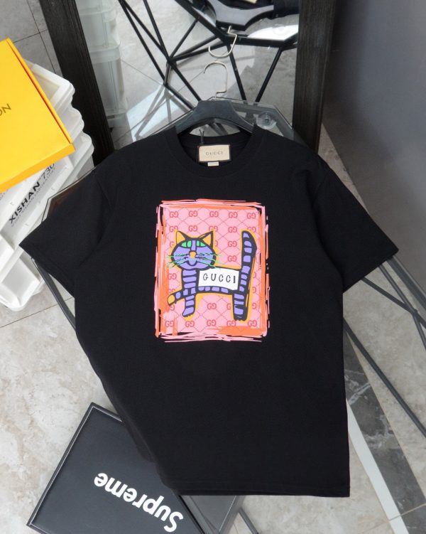 Best Selling Gucci Short Sleeves Black Print Luxury