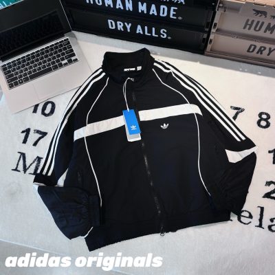 Best Selling Adidas Jacket Black Cotton Retro Style