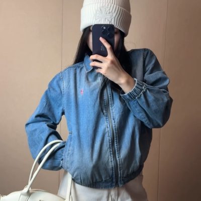 Premium Quality Ralph Lauren Jacket Denim Washed Luxury